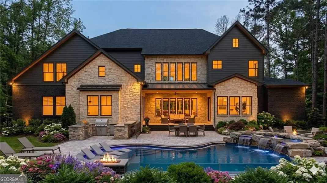 Front exterior of a new home in , Fairburn, GA, highlighting curb appeal (Image 2). Front exterior of a new home in , Fairburn, GA, highlighting curb appeal (Image 2).