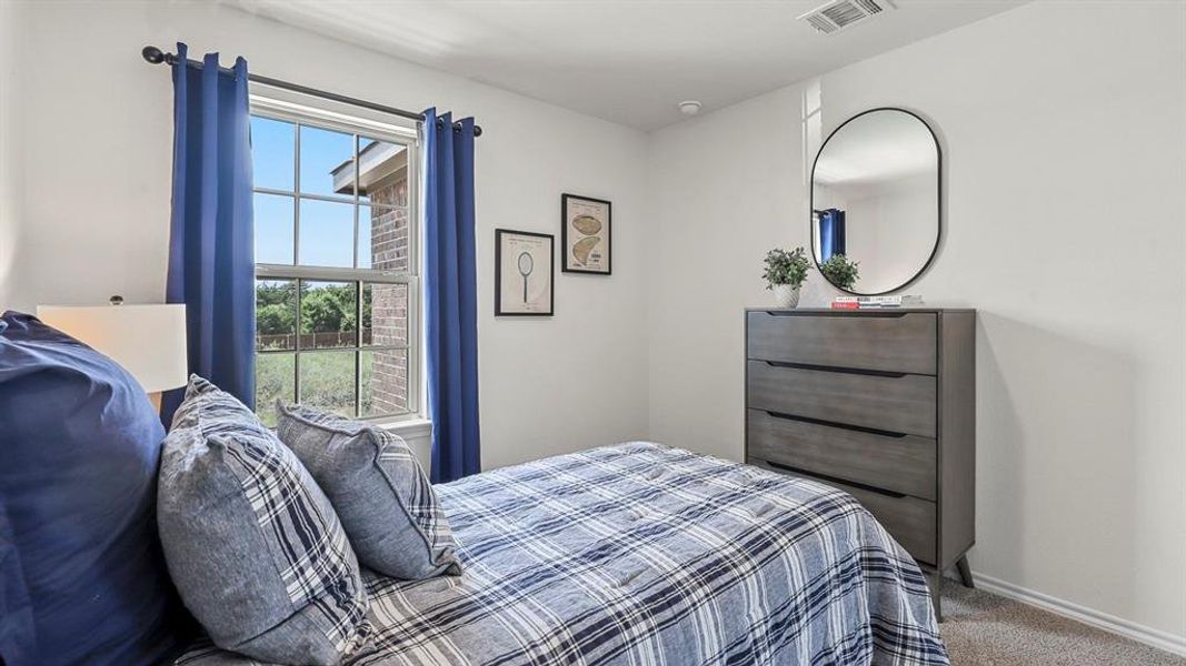 Furnished interior view inside a new home in Stonewyck Farms, Ennis (Image 23). Furnished interior view inside a new home in Stonewyck Farms, Ennis (Image 23).