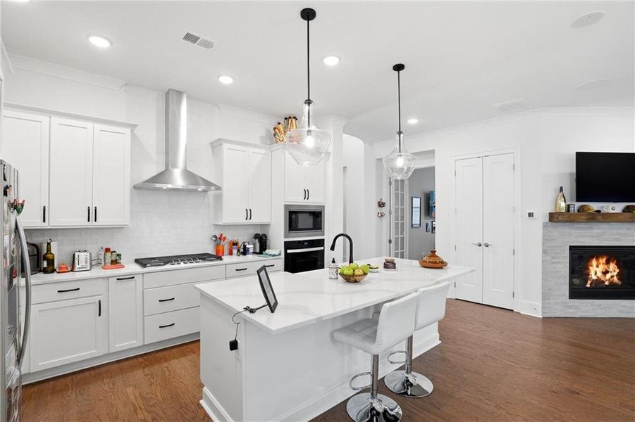 Furnished interior view inside a new home in , Flowery Branch (Image 19).