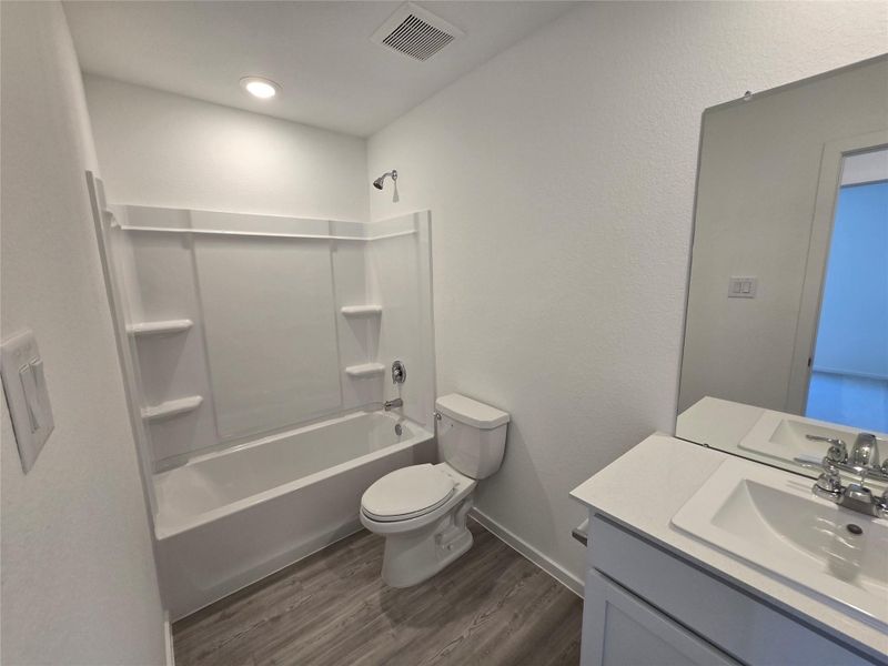 Pics are not of actual home.  They are a representative of a home of the same floor plan.