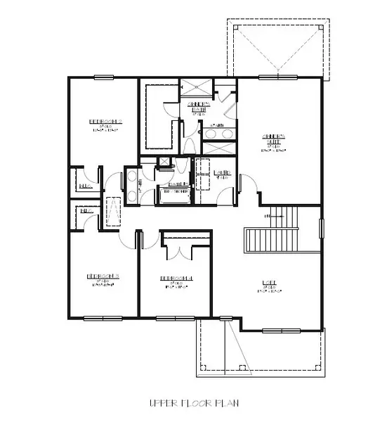 2D floor plan layout for the The Magnolia by Smith Family Homes in Sweetwater, Brunswick, GA (Image 4).