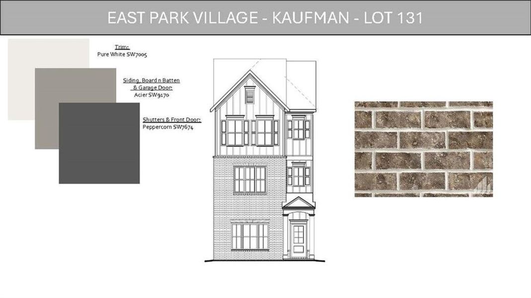 Sample of building materials used in homes in East Park Village, Kennesaw (Image 30).