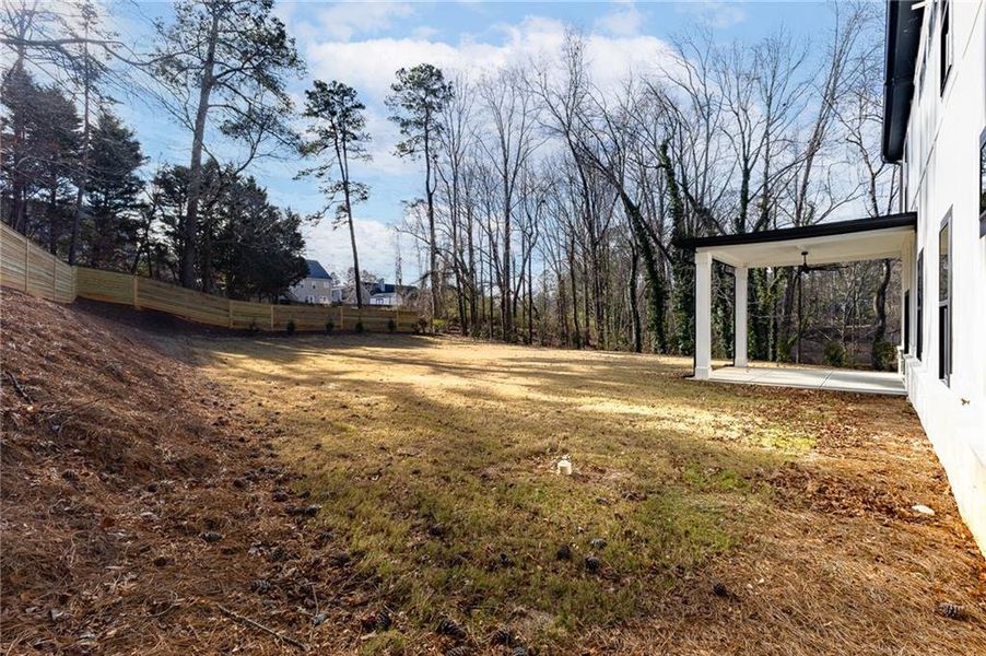 Exterior details and patio area of a home in , Flowery Branch (Image 24).