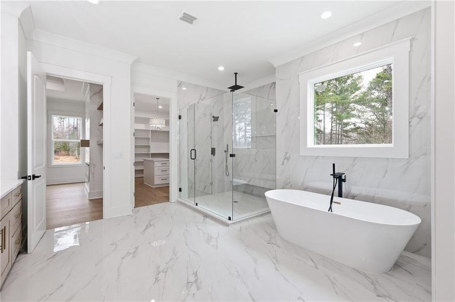 Furnished interior view inside a new home in , Monroe (Image 16).