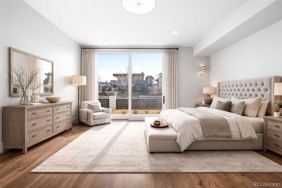 Furnished interior view inside a new home in , Denver (Image 15).