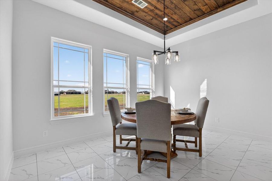 Furnished interior view inside a new home in , Celeste (Image 13).