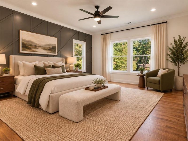 Furnished interior view inside a new home in , Decatur (Image 12).