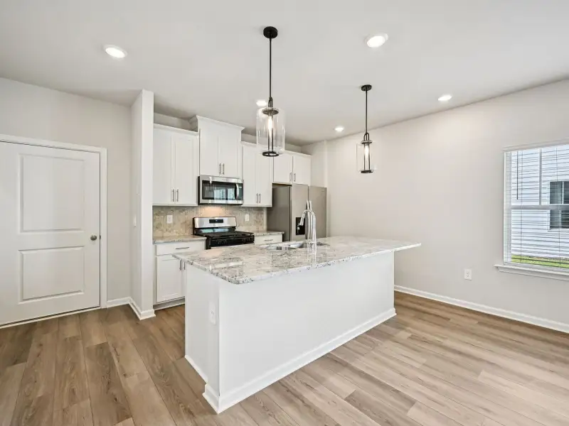 The Lancaster floorplan with the Elemental White interior package.