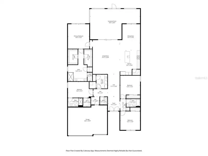 2D floor plan layout of this home in , Punta Gorda, FL (Image 5).