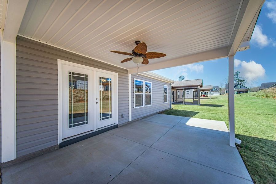 Representative exterior photo of a completed home built from the Bishop by Enchanted Homes in Ballentine Ridge, Lyman, SC (Image 27).