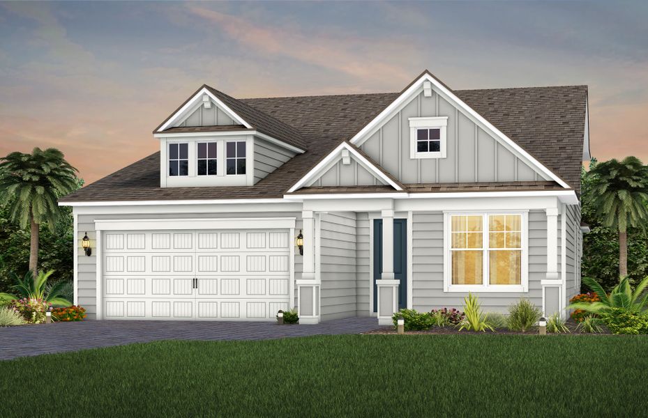 Representative exterior photo of a completed home built from the Mystique Grand by Pulte Homes in Double Branch, Middleburg, FL (Image 2).