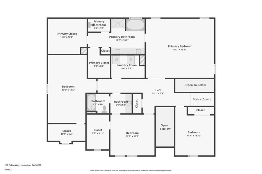 2D floor plan layout of this home in North Hampton, Hampton, GA (Image 5). 2D floor plan layout of this home in North Hampton, Hampton, GA (Image 5).
