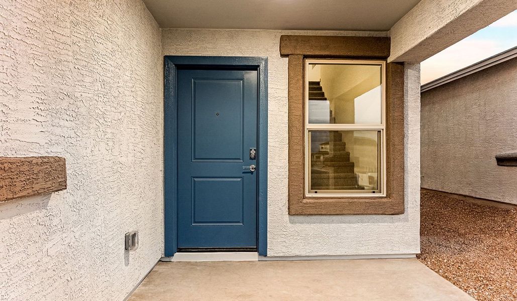Exterior details and patio area of a home in Blackhawk, Tucson (Image 3).