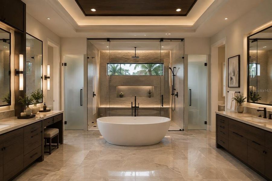 Furnished interior view inside a new home in , Odessa (Image 30).