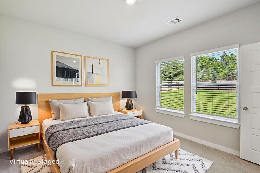 Furnished interior view inside a new home in Pine Lake Cove - Traditional Series, Montgomery (Image 8). Furnished interior view inside a new home in Pine Lake Cove - Traditional Series, Montgomery (Image 8).