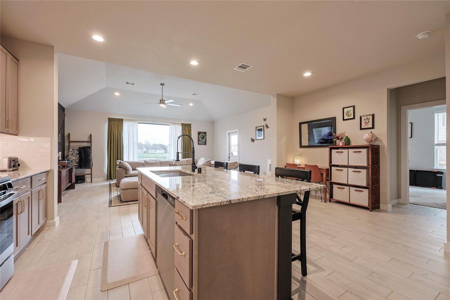 Furnished interior view inside a new home in Telge Ranch, Cypress (Image 6).
