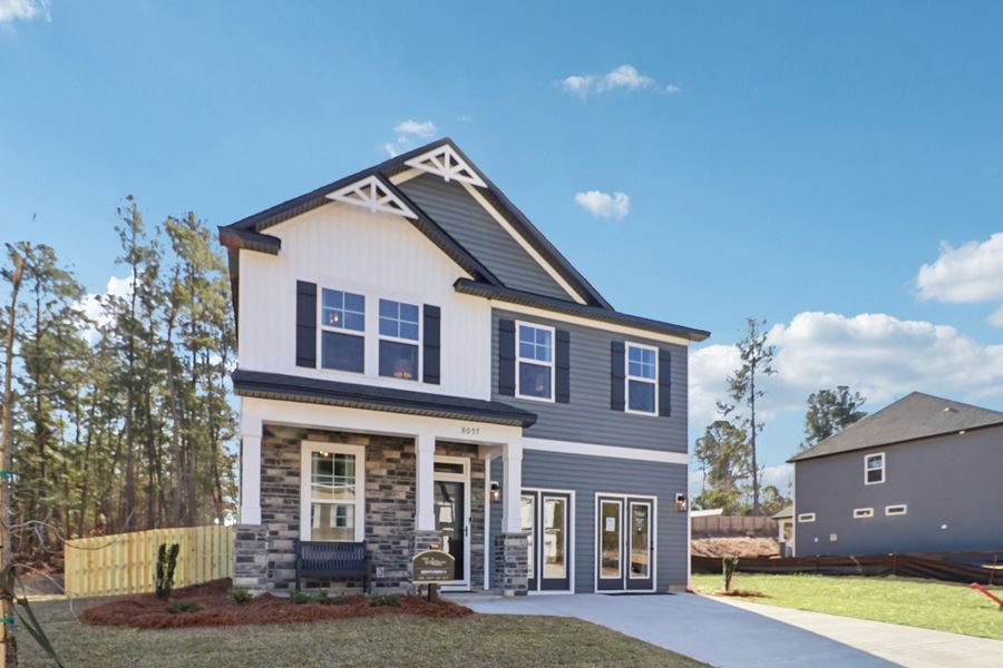 Representative exterior photo of a completed home built from the Bentcreek II by Great Southern Homes in Shiloh Trail, Wellford, SC (Image 29).