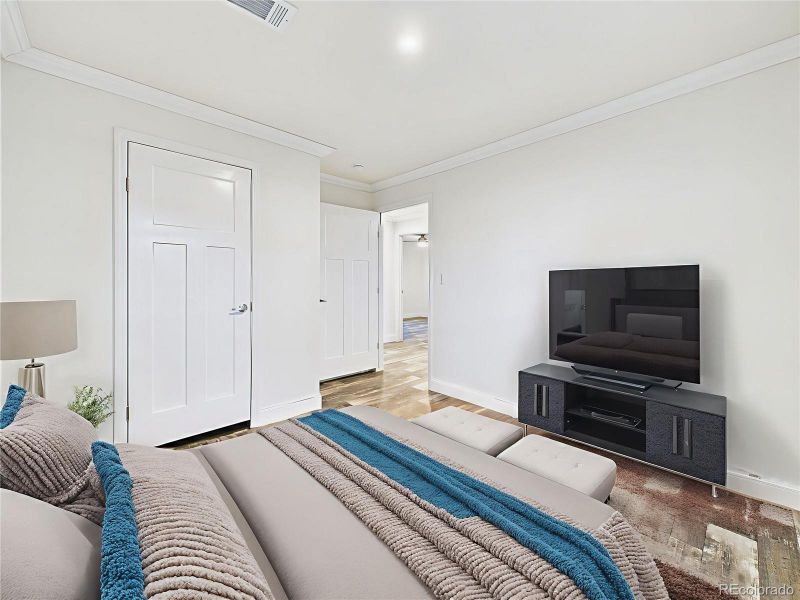 Virtually Staged Bedroom #2 showcase stylish guest retreat