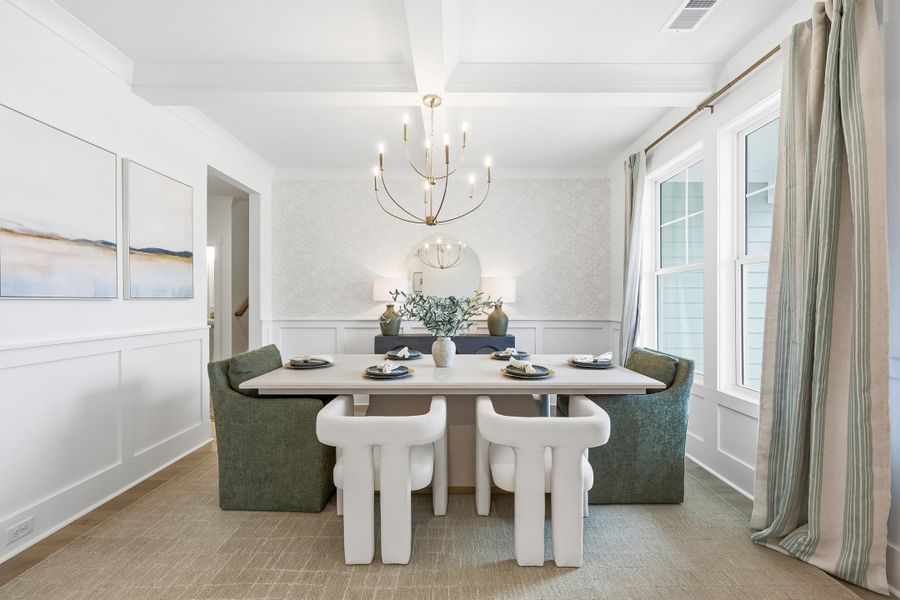 Representative furnished interior of a home built from the Carolyn II by Great Southern Homes in Edgefield, Loris (Image 16).