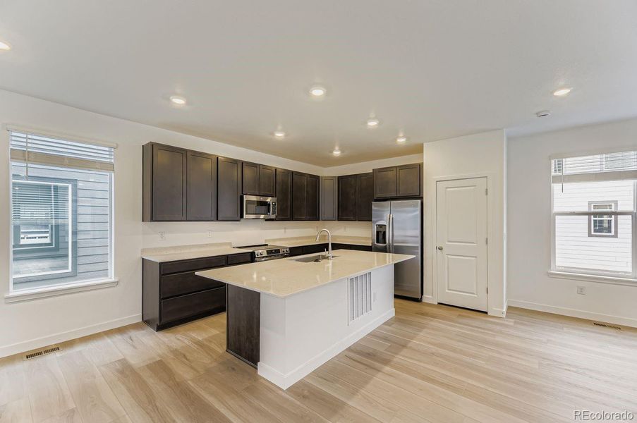 Furnished interior view inside a new home in , Centennial (Image 6).