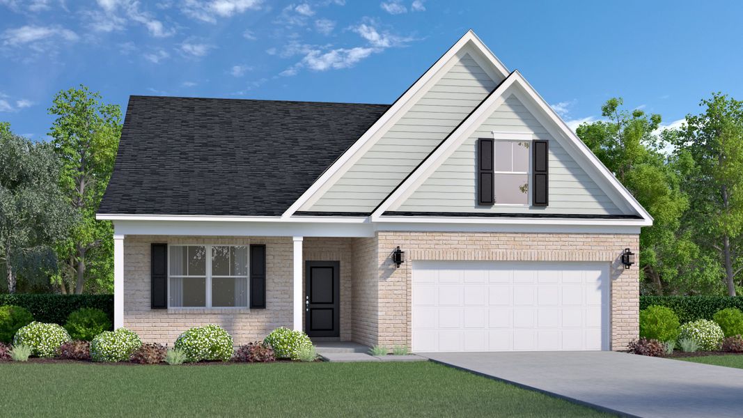 Representative exterior photo of a completed home built from the Barrett by Veranda Homes in Heritage Bay, Sumter, SC (Image 4).