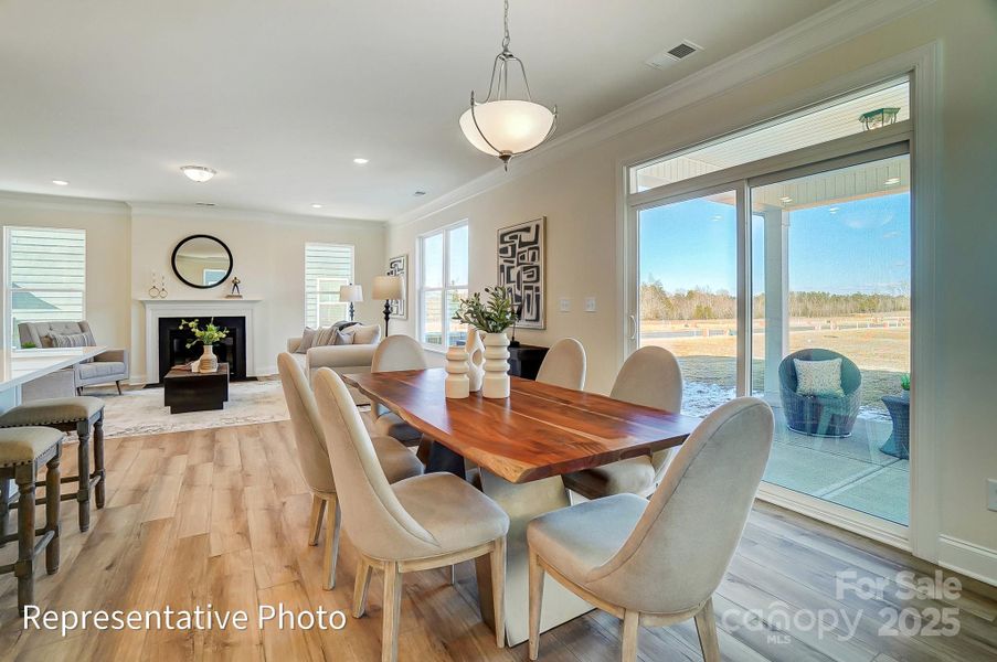 Furnished interior view inside a new home in Ashton Park, Monroe (Image 4).