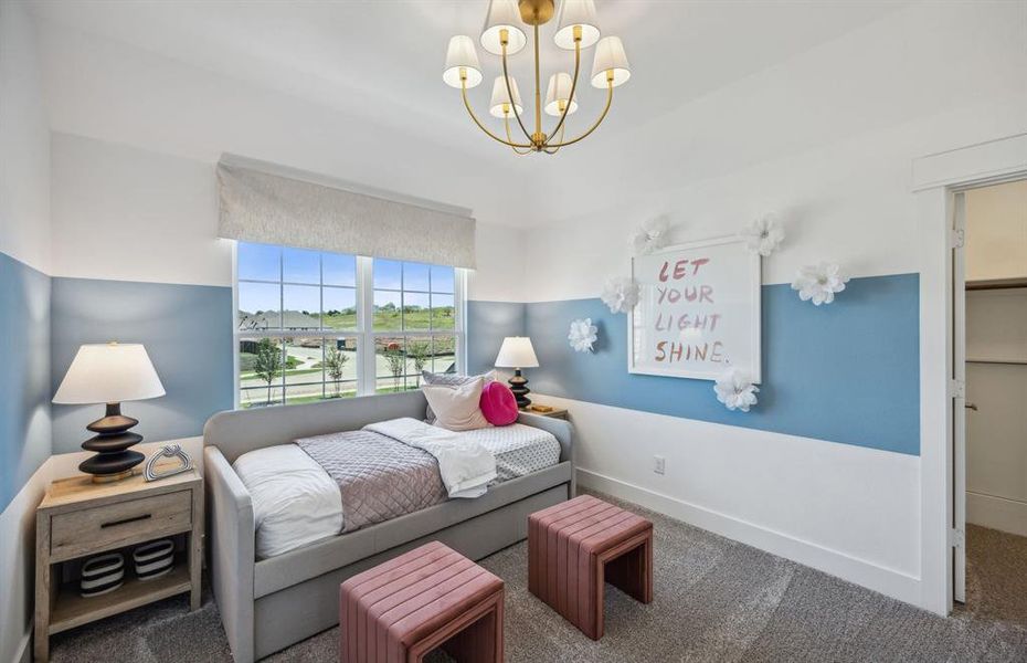 *Actual home, furniture not included - Spacious secondary bedroom with large windows *Actual home, furniture not included - Spacious secondary bedroom with large windows