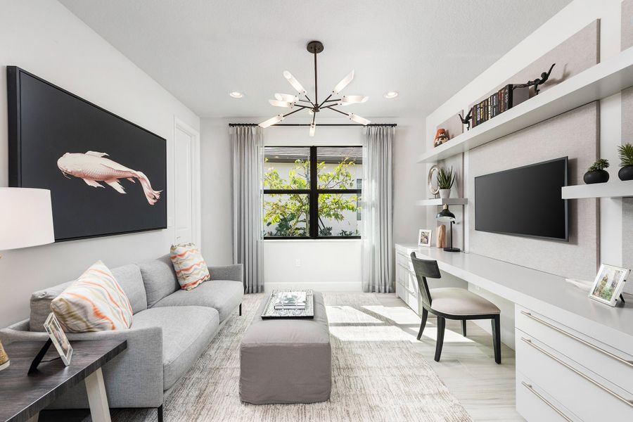 Representative furnished interior of a home built from the Bimini II by GL Homes in Valencia Vista at Riverland, Port St. Lucie (Image 8).