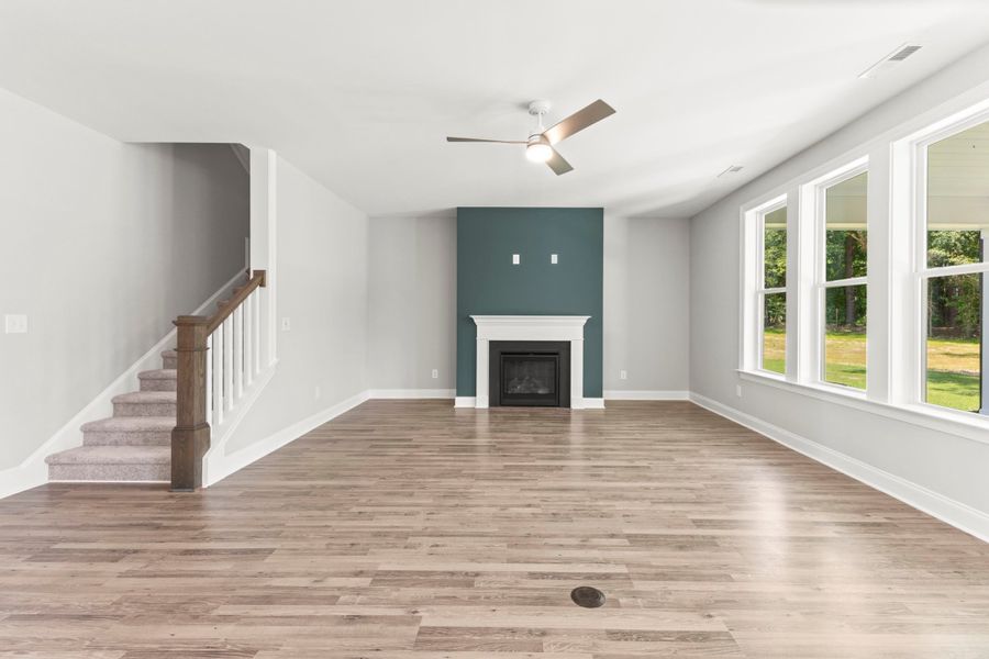 Representative unfurnished interior of a home built from the The Whitley by RobuckHomes in Baylee Ridge, Selma (Image 97).