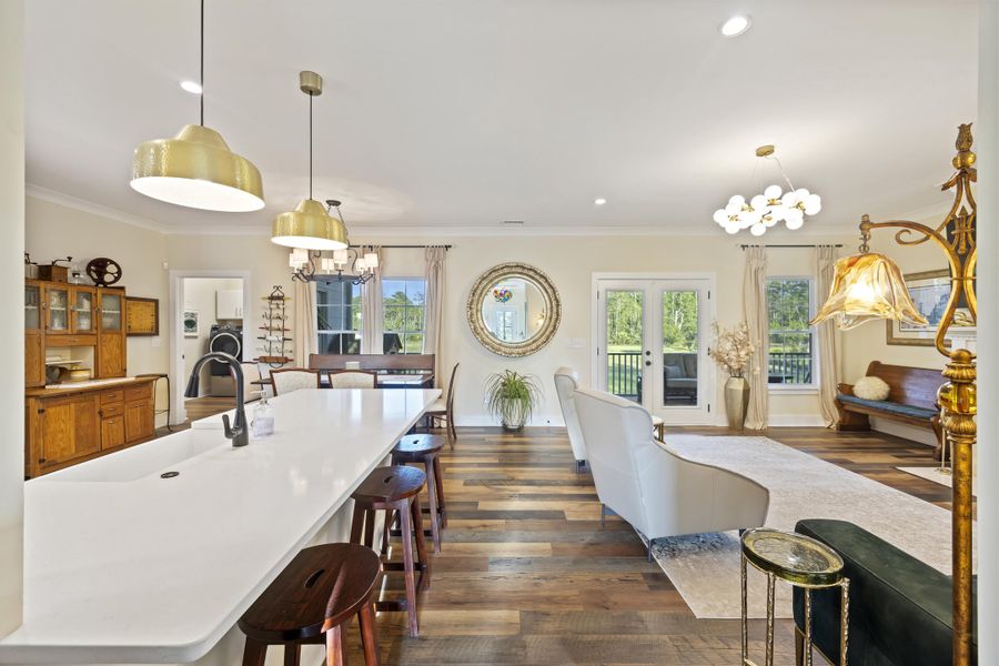 Furnished interior view inside a new home in , Meggett (Image 51).