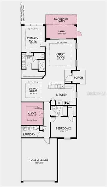 2D floor plan layout of this home in Esplanade at Wellen Park, Englewood, FL (Image 2). 2D floor plan layout of this home in Esplanade at Wellen Park, Englewood, FL (Image 2).