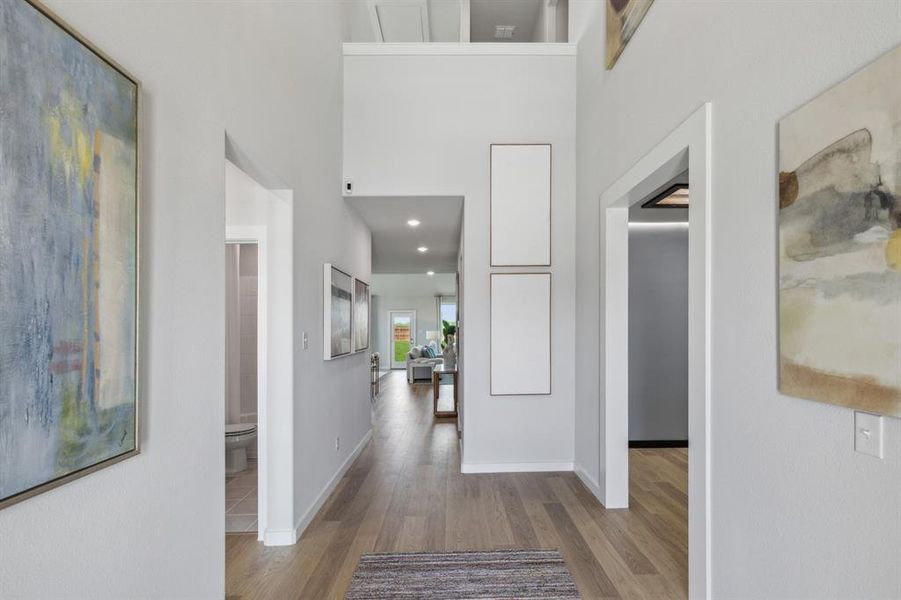 Entryway in the Winters home plan by Trophy Signature Homes  REPRESENTATIVE PHOTO