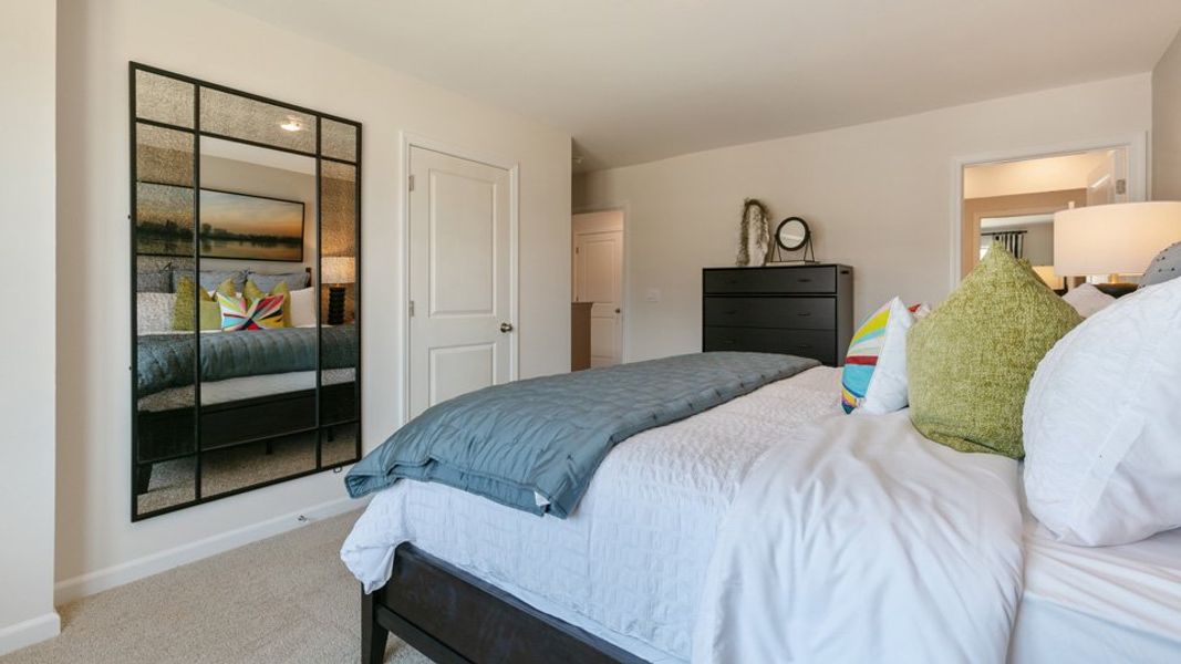Furnished interior view inside a new home in The Townes at Ridgewood Farms, Winterville (Image 18).