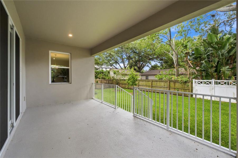 Exterior details and patio area of a home in , Tampa (Image 34).