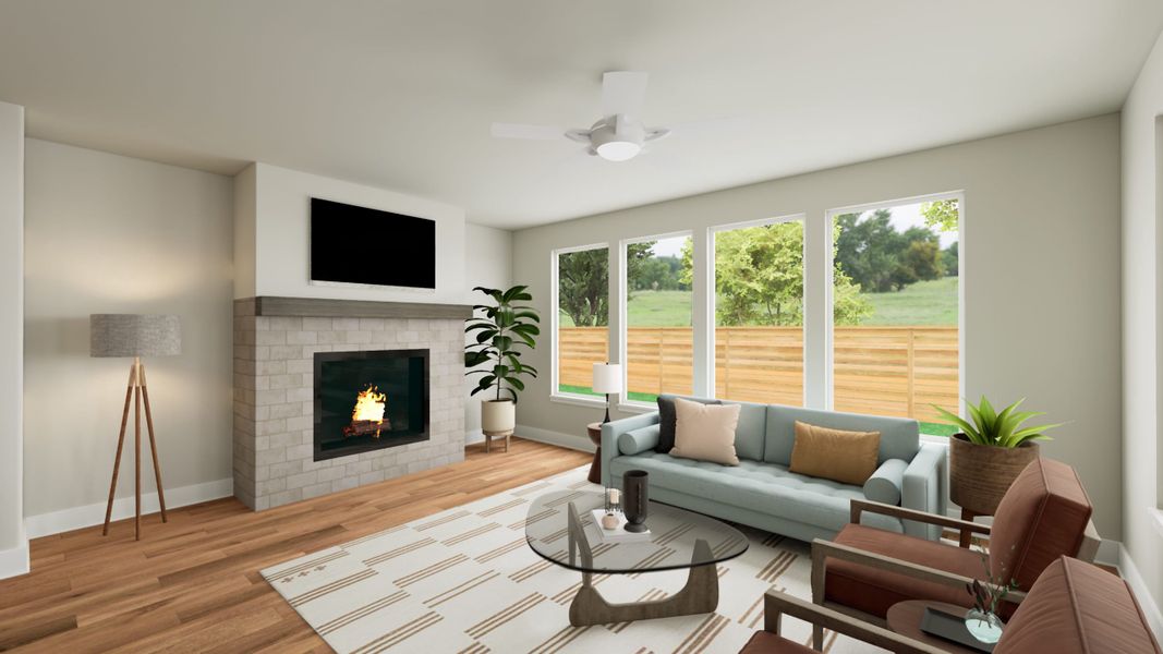 Representative furnished interior of a home built from the Laurel by Tri Pointe Homes in Landmark, Denton (Image 7). Representative furnished interior of a home built from the Laurel by Tri Pointe Homes in Landmark, Denton (Image 7).