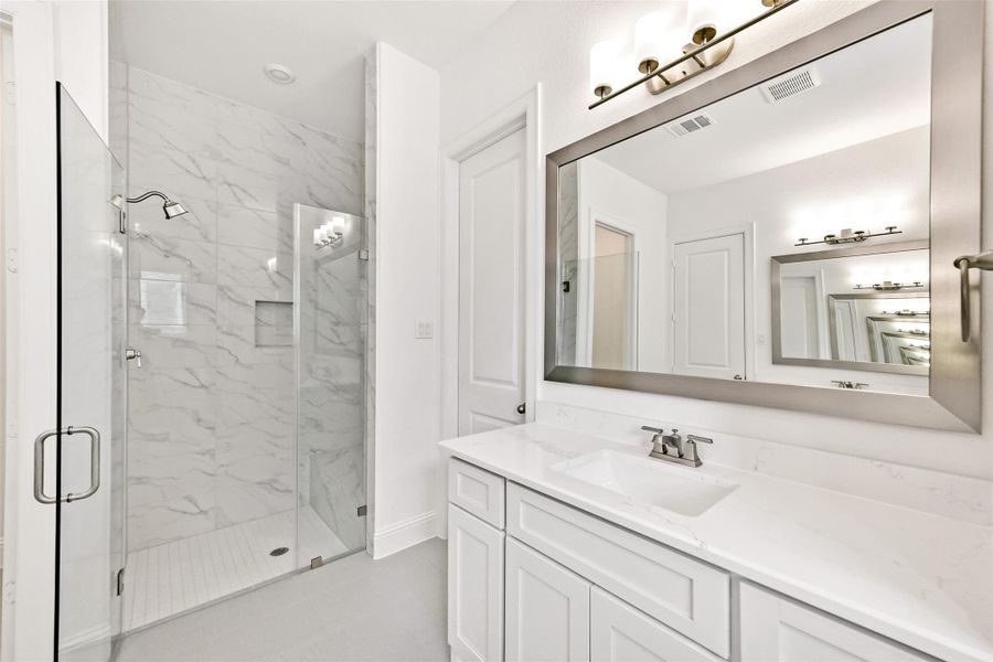 Furnished interior view inside a new home in , Manvel (Image 9).