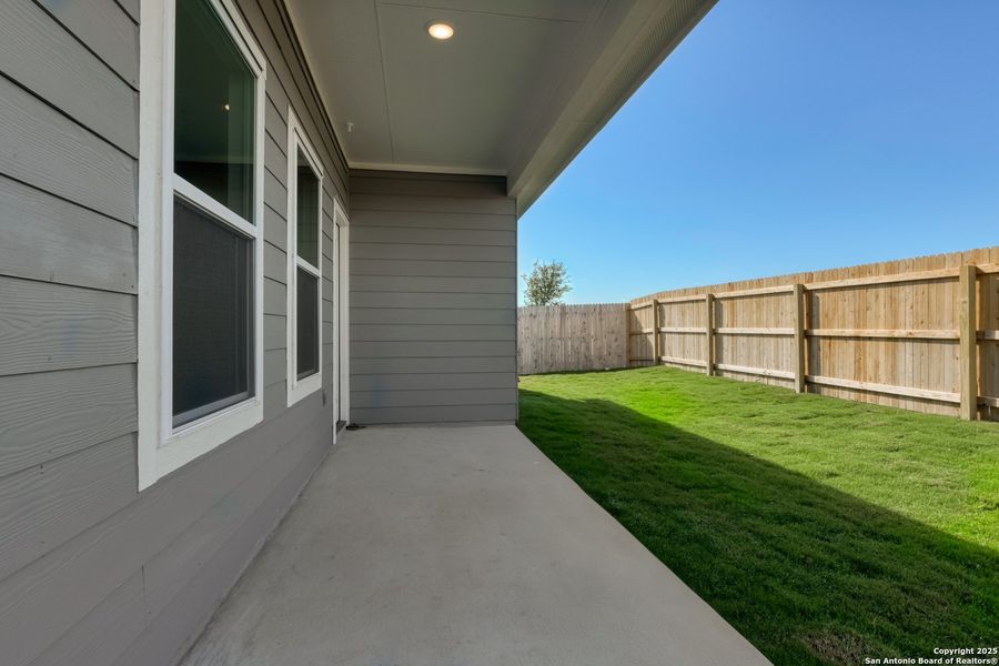 Exterior details and patio area of a home in Cordova Trails, Seguin (Image 3). Exterior details and patio area of a home in Cordova Trails, Seguin (Image 3).