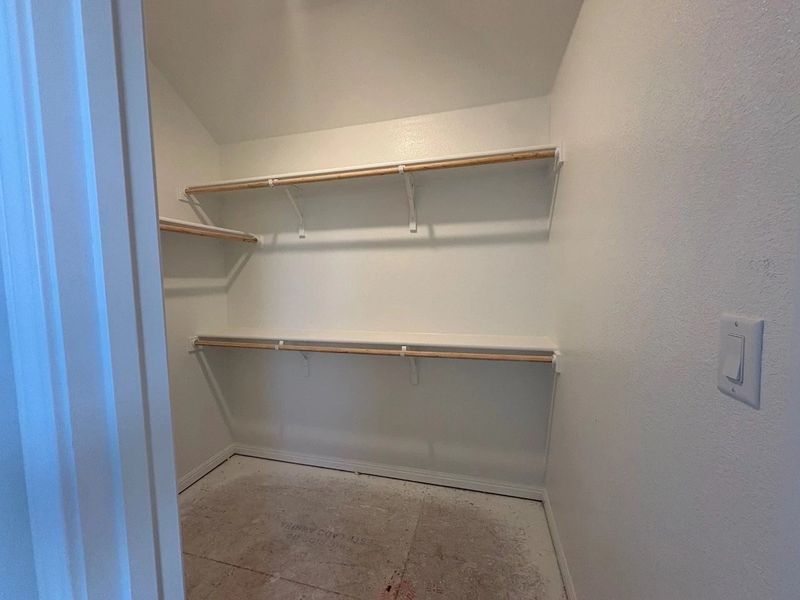 Primary suite walk-in-closet
