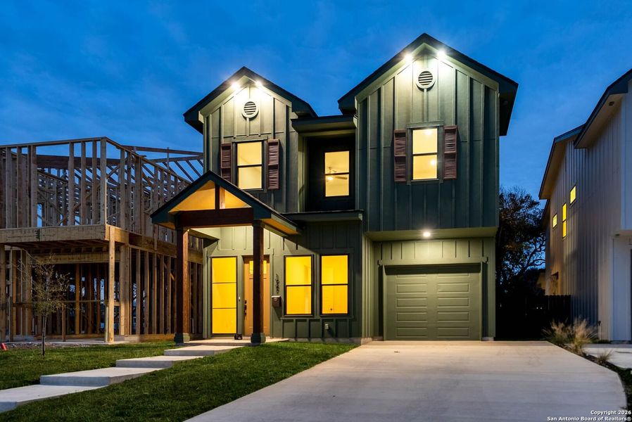 Front exterior of a new home in , San Antonio, TX, highlighting curb appeal (Image 2).