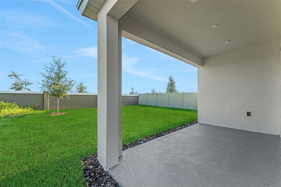 Exterior details and patio area of a home in Seaire, Parrish (Image 3). Exterior details and patio area of a home in Seaire, Parrish (Image 3).