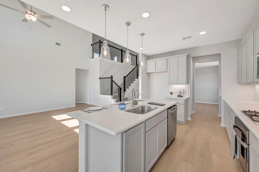Furnished interior view inside a new home in Sagebrook, Argyle (Image 13).
