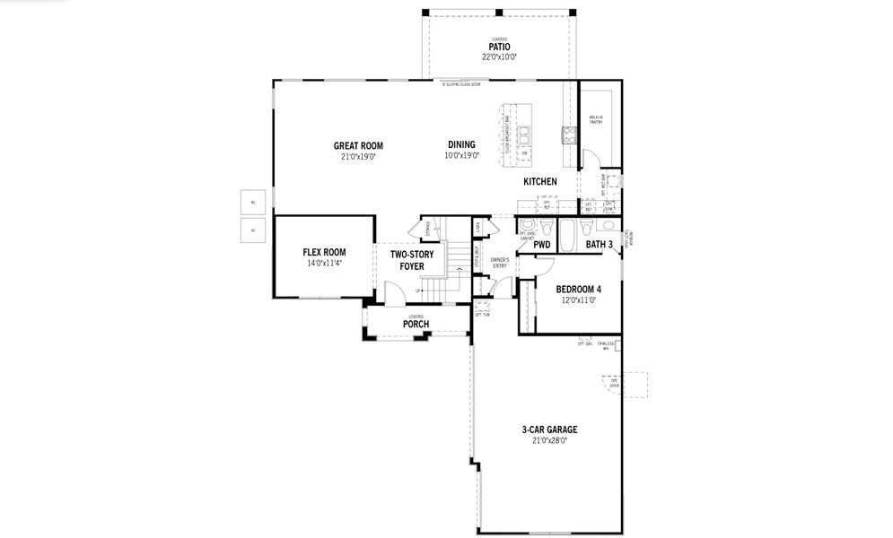 2D floor plan layout of this home in White Tank Vistas, Waddell, AZ (Image 2). 2D floor plan layout of this home in White Tank Vistas, Waddell, AZ (Image 2).