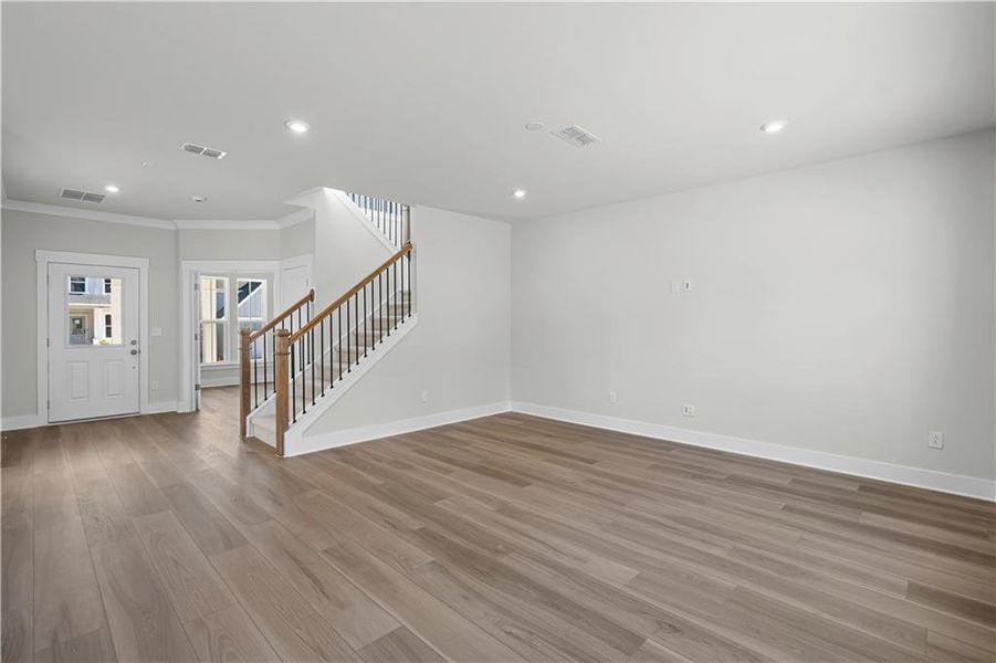 Spacious, unfurnished interior of a new home in Hunters Creek, Flowery Branch (Image 34). Spacious, unfurnished interior of a new home in Hunters Creek, Flowery Branch (Image 34).