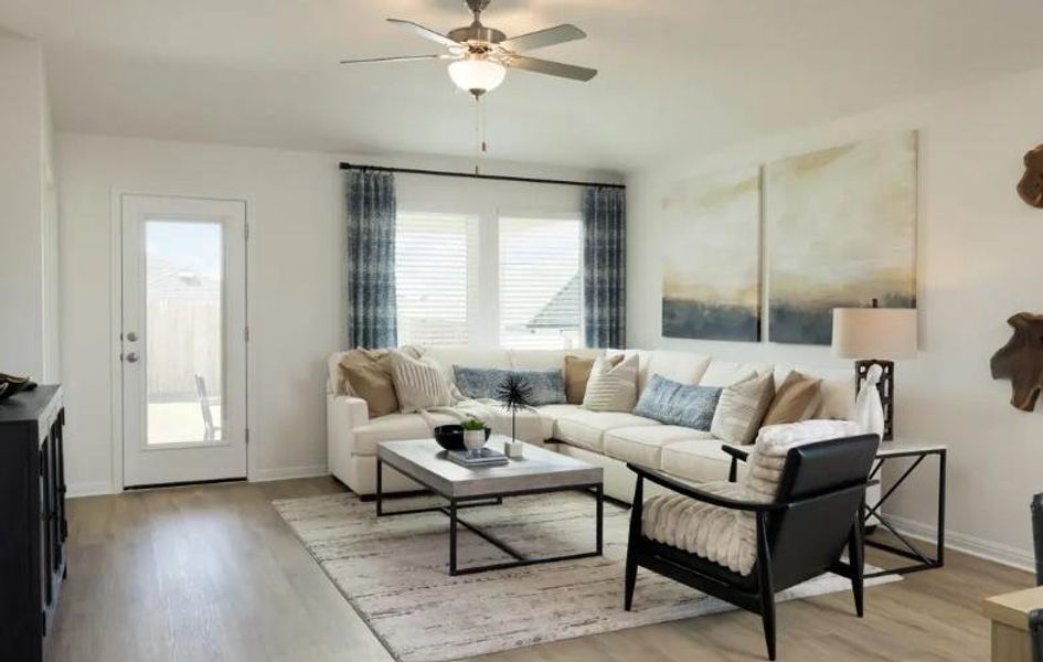 Photo is not of the actual home, but is an inspirational photo of builder’s model home and may depict options, furnishings, and/or decorator features that are not included