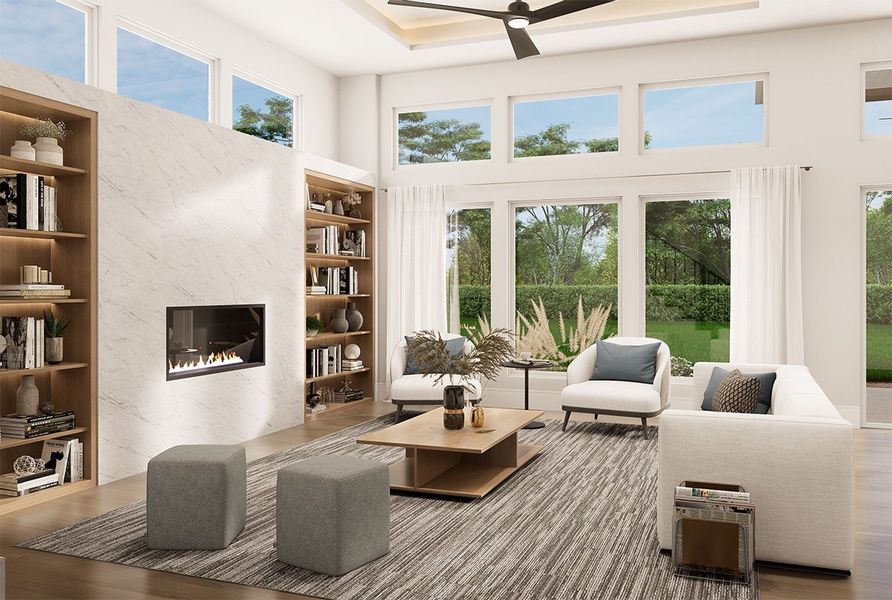 Representative furnished interior of a home built from the Landmark by Landon Homes in Fields - Brookside North, Frisco (Image 7). Representative furnished interior of a home built from the Landmark by Landon Homes in Fields - Brookside North, Frisco (Image 7).