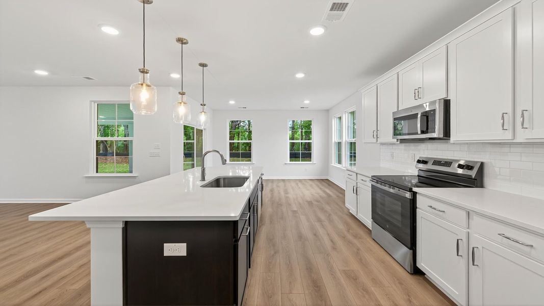 Furnished interior view inside a new home in Creekside at Andrews, Summerville (Image 6).