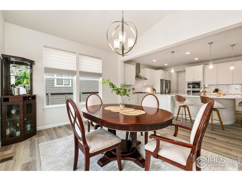 Furnished interior view inside a new home in Kinston at Centerra, Loveland (Image 28).