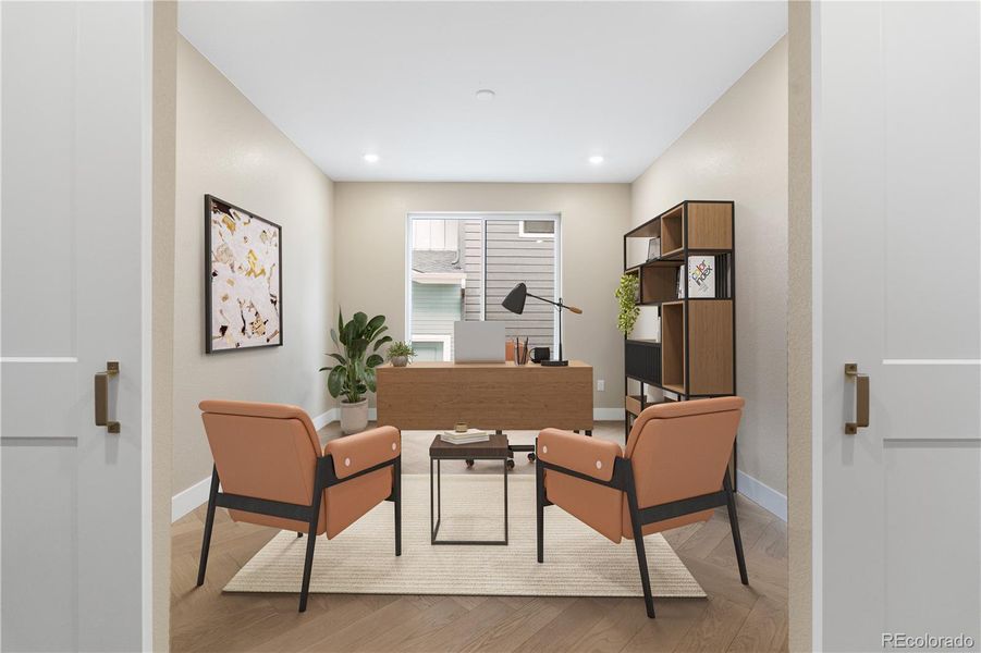 Furnished interior view inside a new home in Legends at Lyric, Lone Tree (Image 15). Furnished interior view inside a new home in Legends at Lyric, Lone Tree (Image 15).