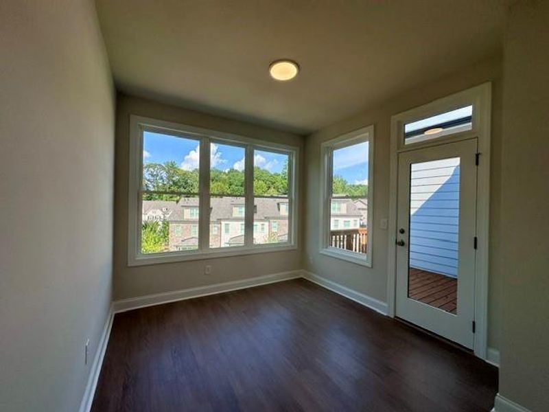 Spacious, unfurnished interior of a new home in Ward's Crossing Townhomes, Johns Creek (Image 27). Spacious, unfurnished interior of a new home in Ward's Crossing Townhomes, Johns Creek (Image 27).