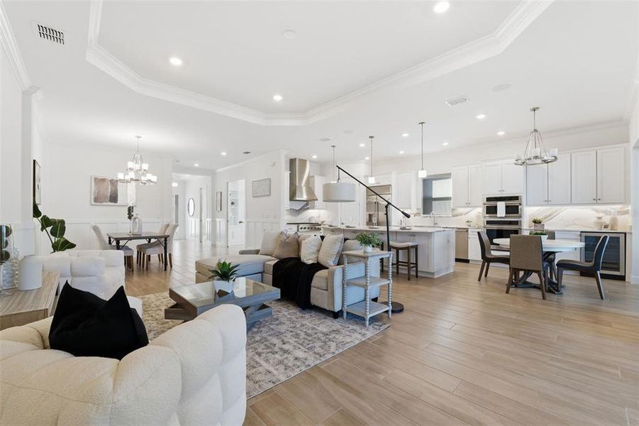 Furnished interior view inside a new home in , Wesley Chapel (Image 19). Furnished interior view inside a new home in , Wesley Chapel (Image 19).